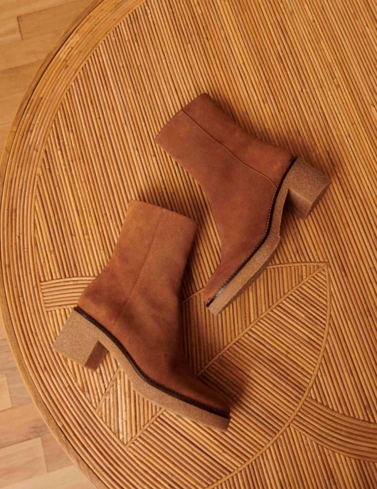 Petite Mendigote Bottines Clara Naturel | Femme Les Talons