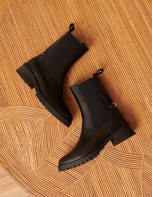 Petite Mendigote Bottines Clelia Noir | Femme Souliers Plats