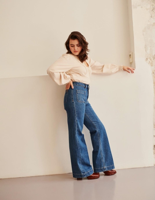 Petite Mendigote Jean Petra Bleu | Femme Pantalons Et Jeans