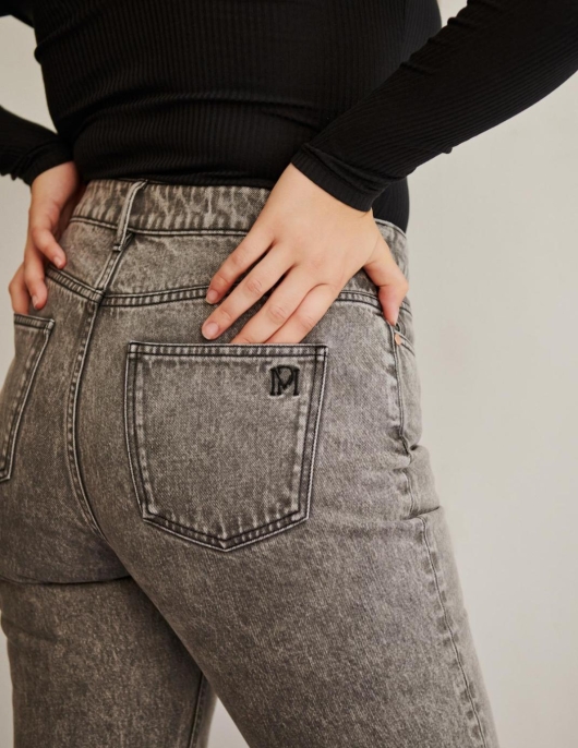 Petite Mendigote Jean Phoebe Gris | Femme Pantalons Et Jeans